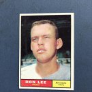 1961 Topps Baseball Card #153 Don Lee "Twins"
