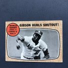 1968 Topps Baseball Card #154 Gibson Hurls Shutout!