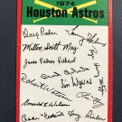 1974 Topps Baseball Team Checklist  "Astros"