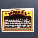 1972 Topps Baseball Card #237 Yankees Team