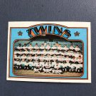 1972 Topps Baseball Card #156 Twins Team