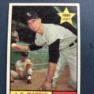 1961 Topps Baseball Card #124 J. C. Martin "White Sox"