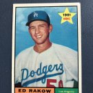1961 Topps Baseball Card #147 Ed Rakow "Dodgers"