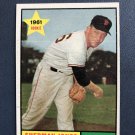 1961 Topps Baseball Card #161 Sherman Jones "Giants"