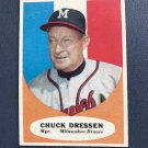 1961 Topps Baseball Card #137 Chuck Dressen "Braves"