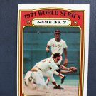1972 Topps Baseball Card #224 World Series Game #2 FREE S/H
