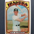 1972 Topps Baseball Card #203 Ron Blomberg "Yankees" FREE S/H