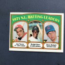 1972 Topps Baseball Card #85 N.L. Batting Leaders  FREE S/H