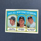 1972 Topps Baseball Card #86 A.L. Batting Leaders FREE S/H