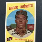 1959 Topps Baseball Card Grey Back #216 Andre Rodgers "Giants"