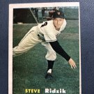 1957 Topps Baseball Card #123 Steve Ridzik "New York Giants"