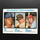 1973 Topps Baseball Rookie Card #615 Cey, Hilton & Schmidt