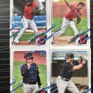 2021 Topps Indians Series 1 & 2 22 Card Complete Team Set