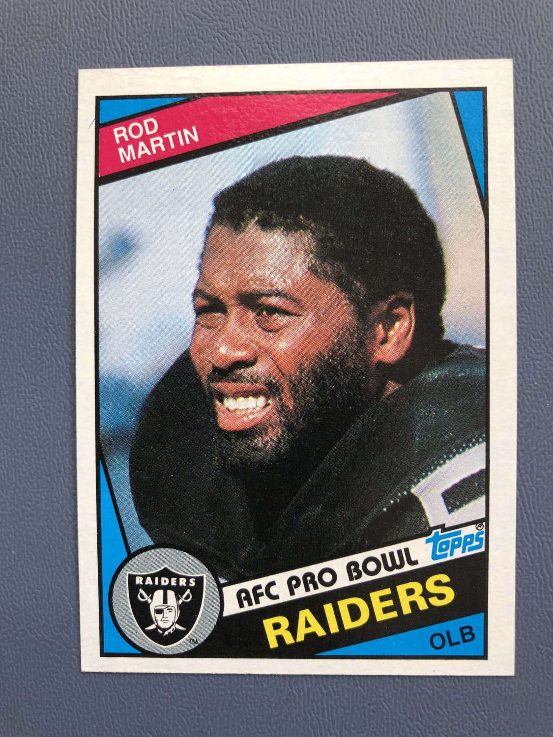 1984 Topps Football Card # 112 Rod Martin 'Raiders' w FREE SHIPPING