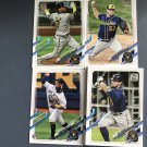 2021 Topps Brewers Series 1 & 2 19 Card Complete Team Set