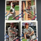 2021 Topps Cardinals Series 1 & 2 21 Card Complete Team Set