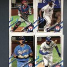 2021 Topps Rangers Series 1 & 2 18 Card Complete Team Set