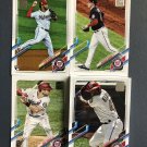 2021 Topps Nationals Series 1 & 2 19 Card Complete Team Set