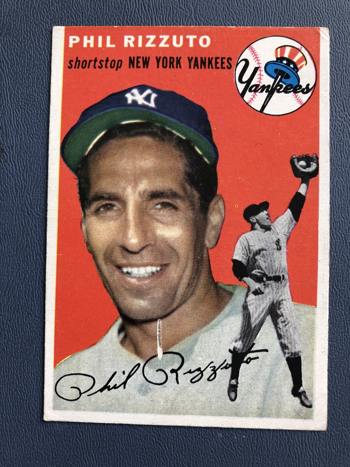 1954 Topps Baseball Card #17 Phil Rizzuto 