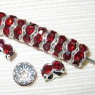 Sale! 40 Swarovski Rondelles 5mm Silver / Siam SR519