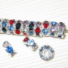 Sale! 40 Swarovski Rondelle Beads 6mm Silver/Mix Color