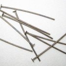 200 ANTIQUE BRASS BEADS HEAD PINS 1 INCH  (E16)