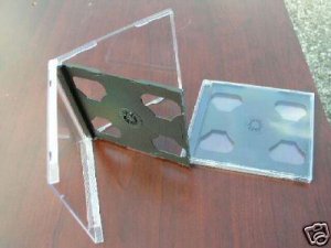 200 NEW DOUBLE CD JEWEL CASES WITH BLACK TRAY