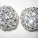1 Swarovski Ball Pendants 30mm Silver/Crystal  T31