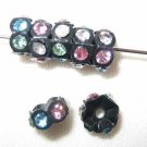 20 Swarovski Rondelles 5mm Black / Mix Color