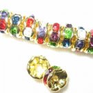 20 Swarovski Rondelles 5mm Gold/Mix Color  -- SR563
