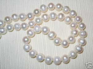 Premium 17'' Strand 8mm Genuine Round Pearl Beads (P11)