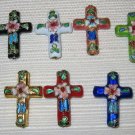 Sale! 50 20x26mm Cross Mix Handmade Cloisonne Beads (L)