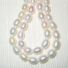Two Strands 15'' 8mm Genuine Pearl / Pearls Beads (P1)