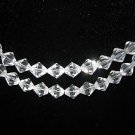 2  Strands 10mm Genuine Crystal Beads Bicone Clear