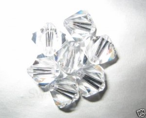 12 Swarovski Crystal Beads 8mm Bicone Clear # 5301