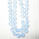 2 Strands 4mm Genuine Crystal Beads Bicone Lt Sapphire