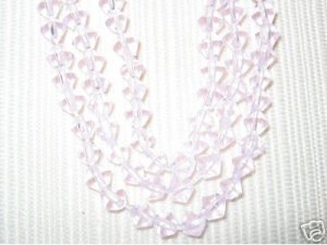 2 Strands 4mm Genuine Crystal Beads Bicone Pink