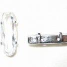 4 Precious Gem Stone Oval Rose Montees Bead 4 holes AS7