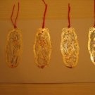 4 Chinese Cloisonne Flower Fairy Bookmarks. B7