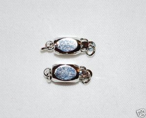 NEW! 10 5X8mm Silver Necklace Metal Clasp Clasps - K43