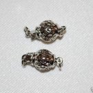 20 8mm  Rhodium Necklace Metal Ball Clasp Clasps -  K39