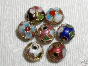 100  8mm  Handmade Mix Cloisonne Beads