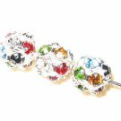 8 10mm Swarovski Rhinestone Ball Silver/Mix Color B1013