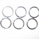 100 7mm Open Jump Rings Silver Plated E11