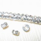 Sale! 200 Swarovski Rondelles Beads 4mm Silver/Crystal