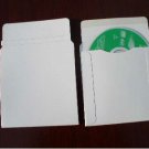 500 NEW WHITE 5 1/4" CARDBOARD CD DVD MAILERS (JS93)
