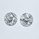 8pcs 20mm Swarovski Crystal Silver Siders - T81