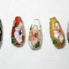 Sale! 50 8x16mm Teardrop Handmade Cloisonne Beads (L)