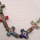Sale! 30 20x26mm Cross Mix Handmade Cloisonne Beads (L)