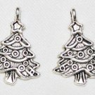 10  17x20mm Christmas Tree Charms Pendants - D16